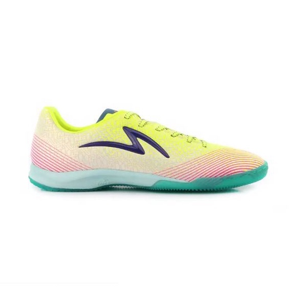 Sepatu Futsal Specs LS OMEGA RUNTUBOY IN - CLOUD CREAM/SAFETY YELLOW/BREEZE
