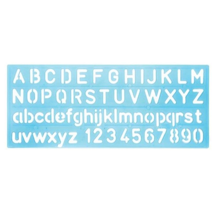 

BUTTERFLY Penggaris Cetakan Huruf & Angka No. 300