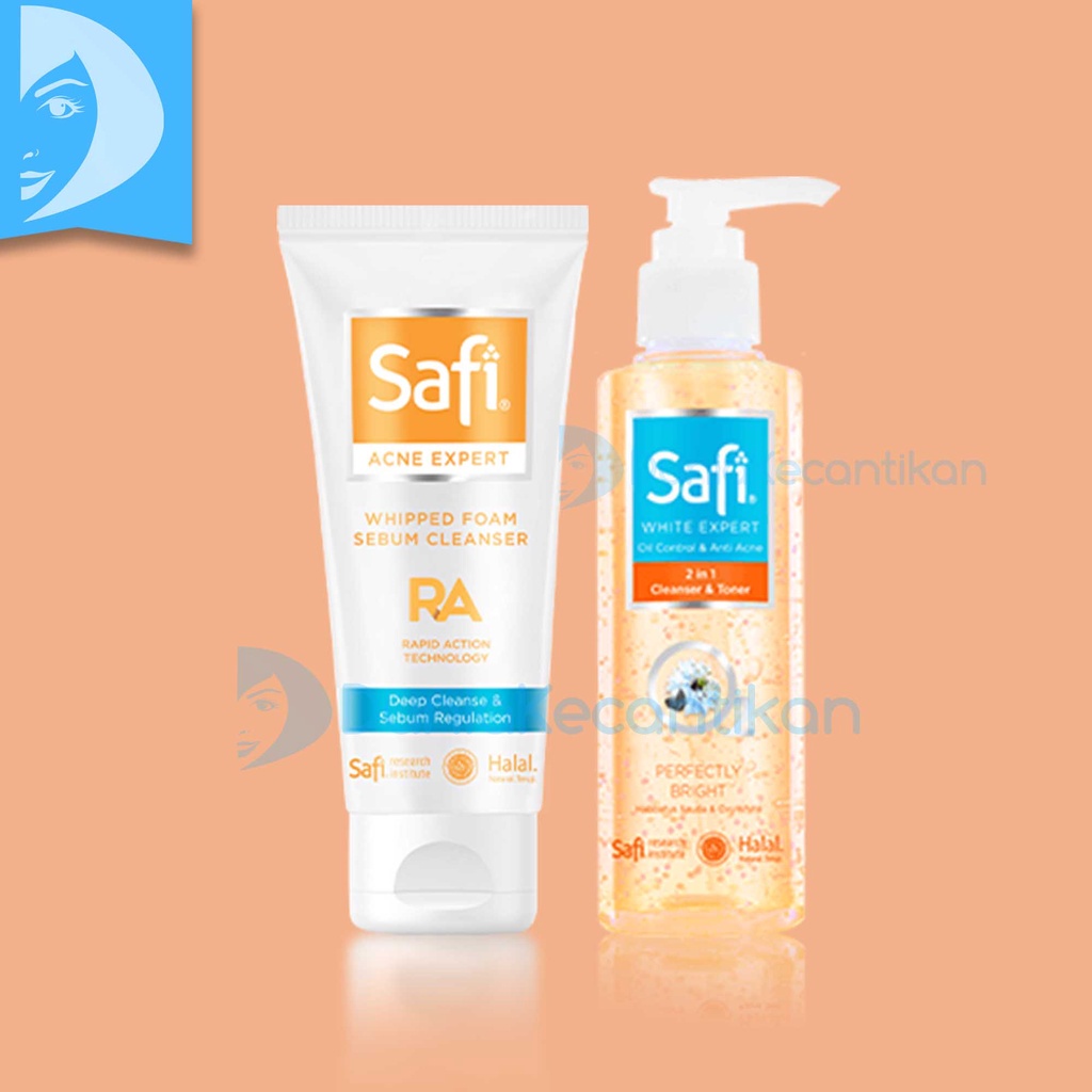Safi Acne Expert Clarifying 2in1 Cleanser Sabun Cuci Muka Safi Acne Expert Whipped Foam Sebum Cleans