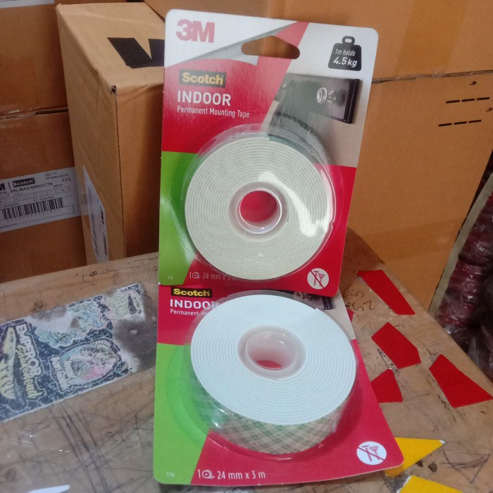 

Double Tape 3 M Mounting 110 7kg 1" x 3 meter -FN10