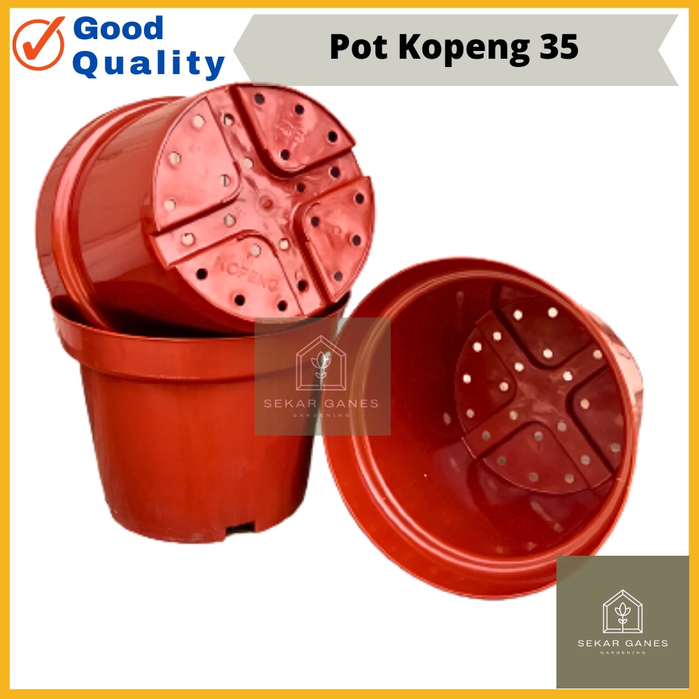 Pot Kopeng 35 Coklat Besar Jumbo Plastik Ukuran 40cm 50cm 70 cm 100cm Pot Putih Besar Jumbo