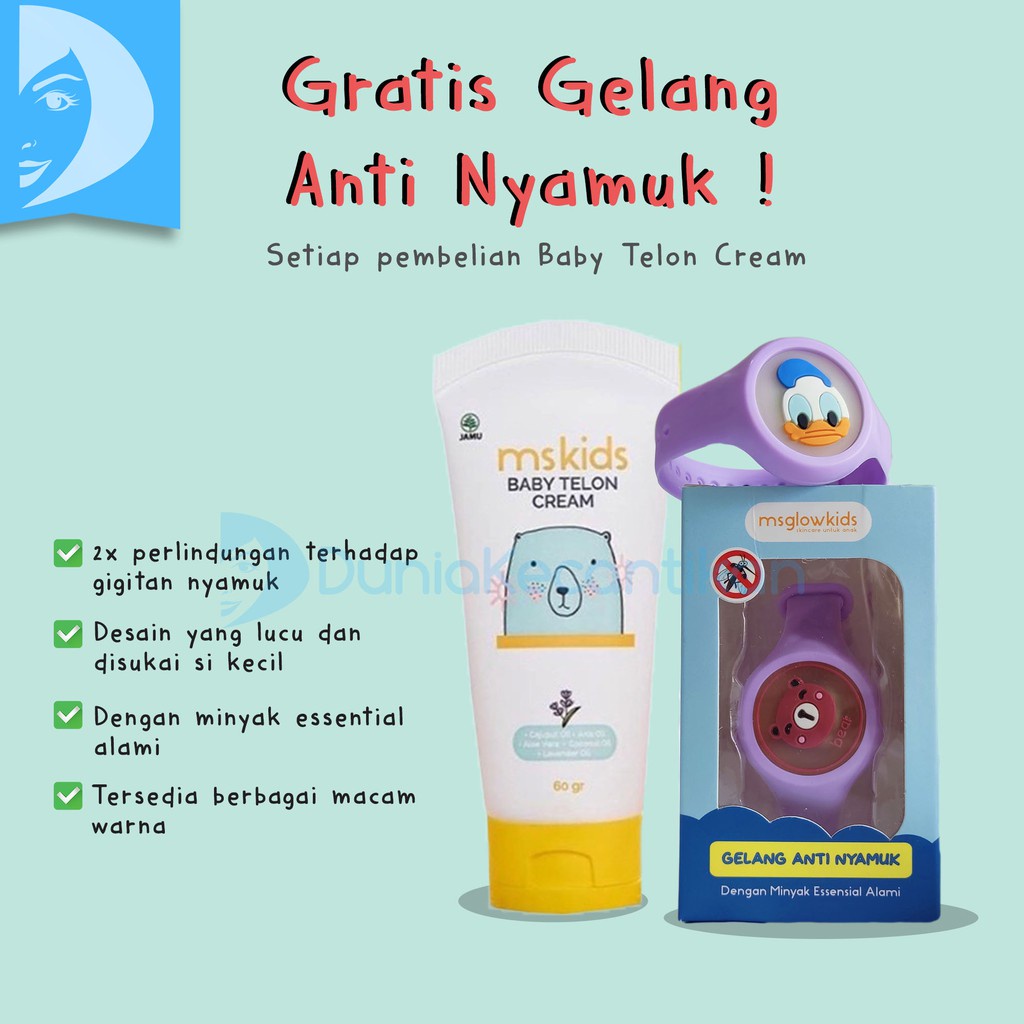 Ms Glow Kids Baby Telon Cream / Ms Kids Cream Telon Bayi / Cream Telon Ms Glow