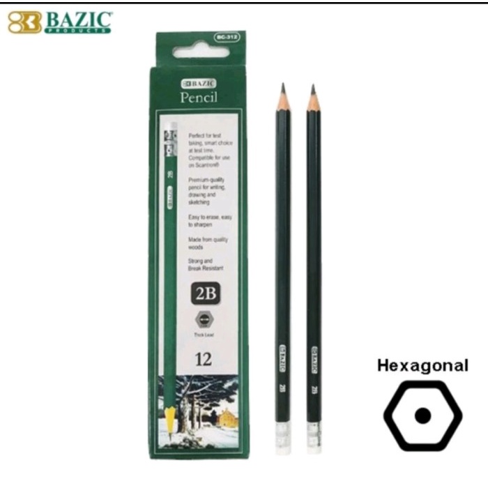 

Pensil 2B Basic Hijau BC-312 ( per pack isi 12 pcs ) murah