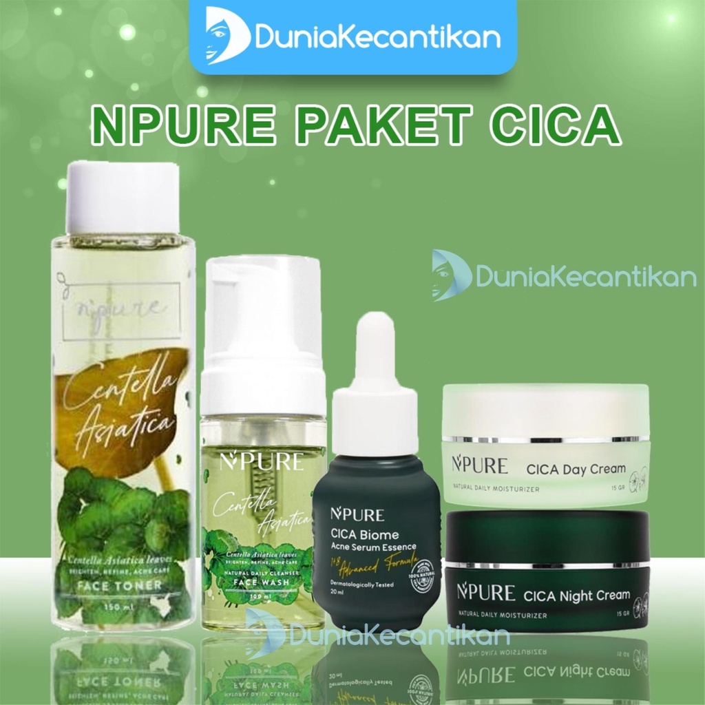 NPURE PAKET CICA Perawatan Wajah Berjerawat Paket Acne Paket Hemat N Pure Centella Asiatica