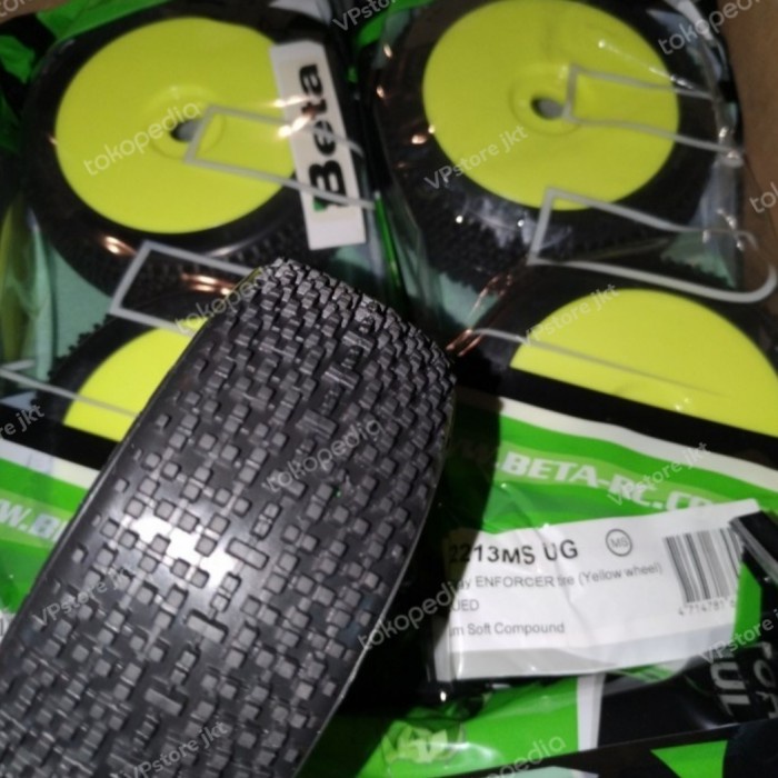 ban + velg buggy BETA ENFORCER Supersoft new utk buggy offroad 1:8