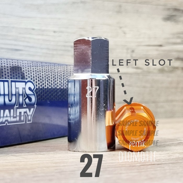 Rays Lock Key Adapter for Rays Duralumin M12 / Adaptor Kunci Baut Roda - 27 SLOT KIRI