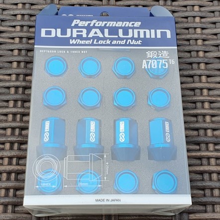 Lugnut / Baut roda ENKEI duralumin  made in Japan BNIB 12x1.5 - Hitam