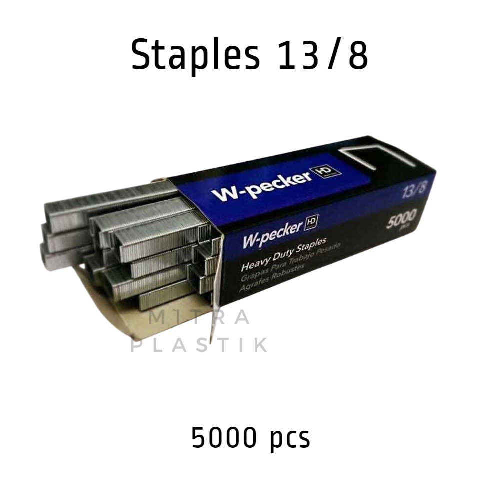 

Staples W-pecker 13/8 Staples Heavy Duty Staples Besar Isi Hekter