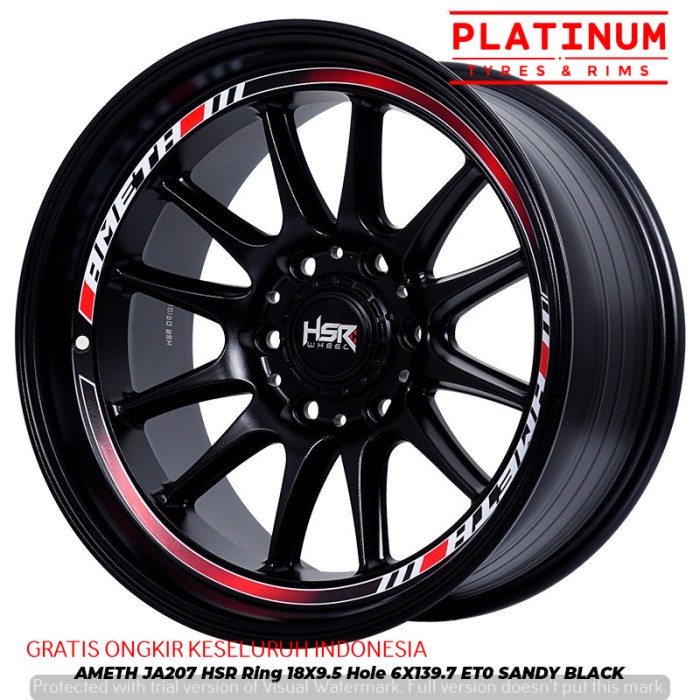 VELG RACING RING18 TYPE AMETH LUBANG 6 UNTUK MOBIL PAJERO FORTUNER HSR