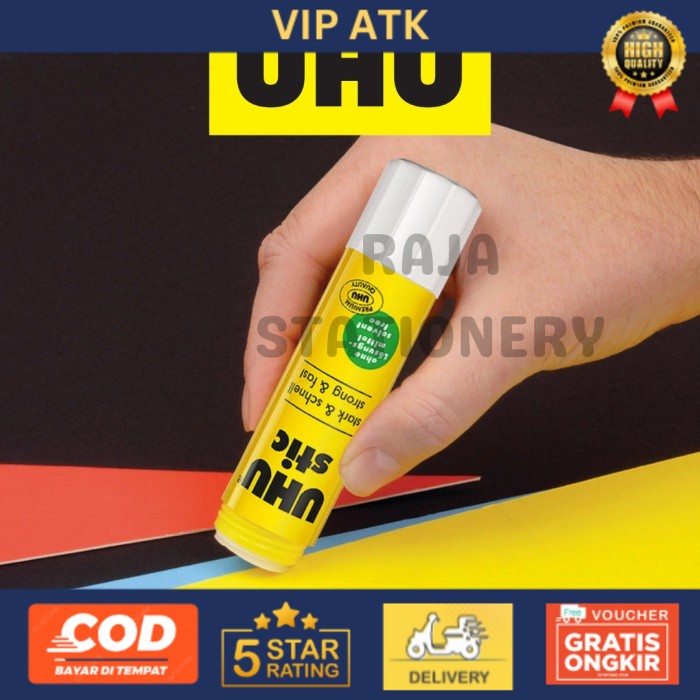 

UHU Stick 8.2gr Glue Stick / Lem UHU Stik Kecil 8.2g Stic Kertas alat tulis kantor atk