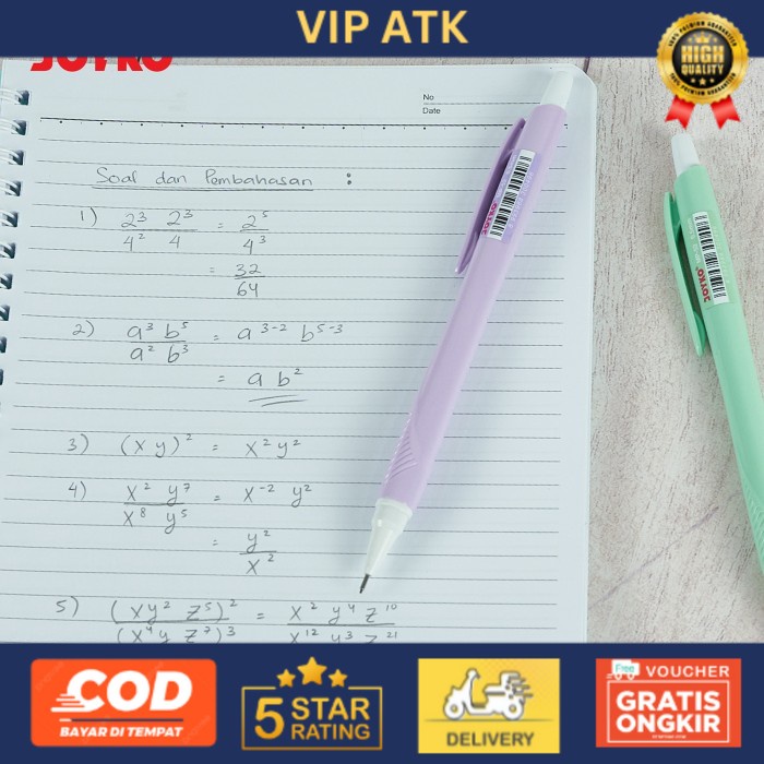 

Joyko Mechanical Pencil 0.5mm / Pensil Mekanik 0.5 Joyko MP-52 alat tulis kantor atk