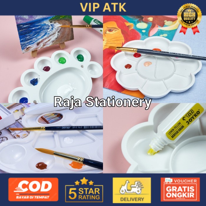

Joyko Palette / Palet Lukis Joyko Piring Cat Air Tempat Cat Akrilik - PLT-114 alat tulis kantor atk