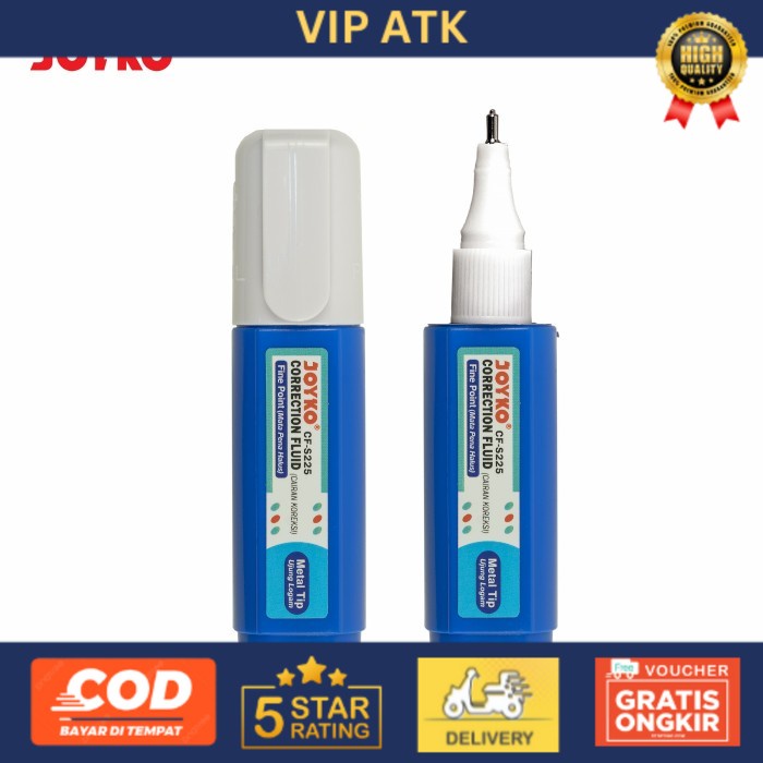 

TERMURAH Joyko Correction Fluid Pen / TipEx Cair Joyko Tip Ex CF-S225 alat tulis kantor atk