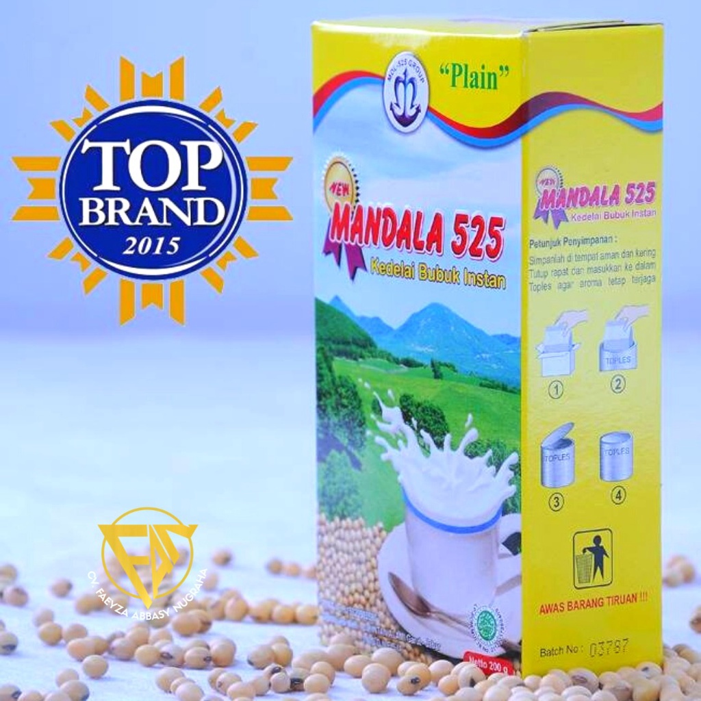 

DapoMart - SUSU KEDELAI MANDALA 525 - MDL 525 BERAT 200 G/Susu Kedelai New Mandal