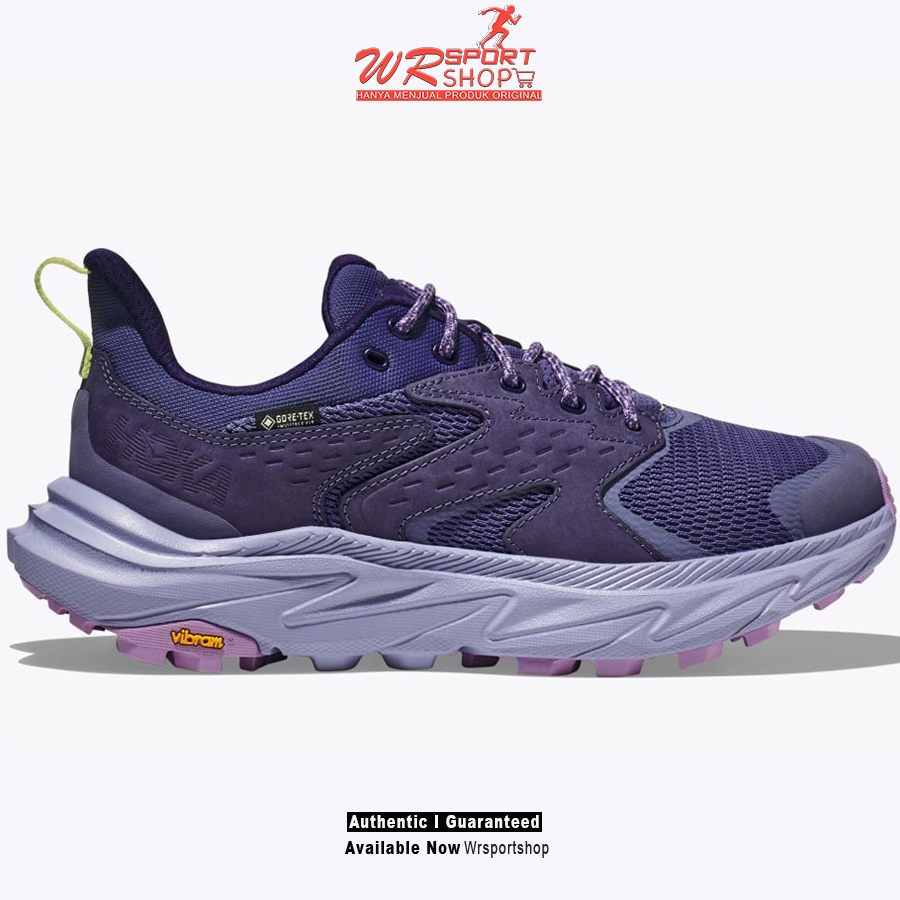 Sepatu Lari Trail Wanita Hoka Anacapa 2 Low GTX Meteor/Cosmic Sky ORI