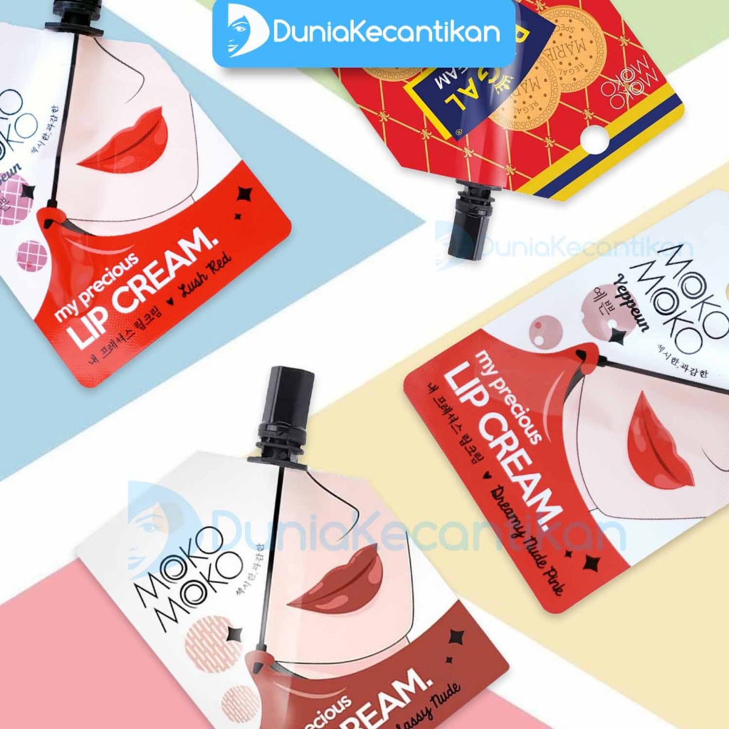 Moko Moko My Precious Lip Tint Lip Cream Sachet Moko Moko Lip & Cheek Liptint Make Up Sachet