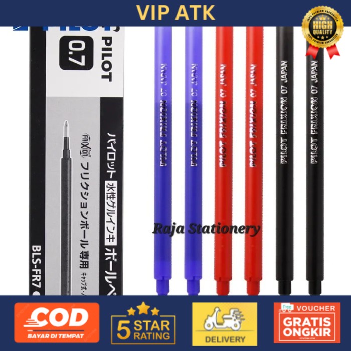 

Pilot Pen Frixion REFILL 0.5 0.7 / ISI ULANG Pen Frixion Pilot - Hitam, 0.7 alat tulis kantor atk