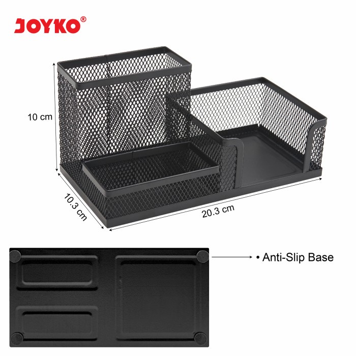 

Joyko Desk Set METAL Pen Holder / Tempat Alat Tulis Kantor BESI DS-20