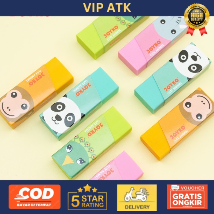 

Joyko Eraser Cute Animal / Penghapus Joyko Motif Binatang ER-116 alat tulis kantor atk
