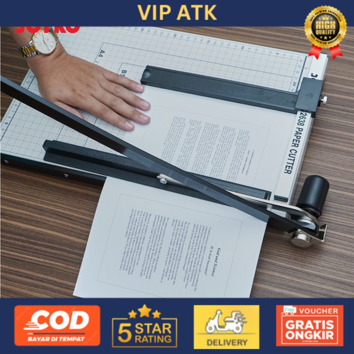 

Joyko Paper Cutter F4 Metal / Pemotong Kertas F4 Besi Joyko PC-2638 alat tulis kantor atk