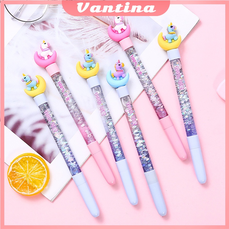 

Pulpen Tinta Dengan Motif Air Gliter / Pena Pasir Gliter Karakter Lucu / Gel Pen Gliter