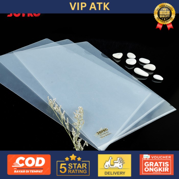 

alat tulis kantor atk Joyko Clear Sleeve Holder A4 / Map L Bening Transparan CS-10-A4