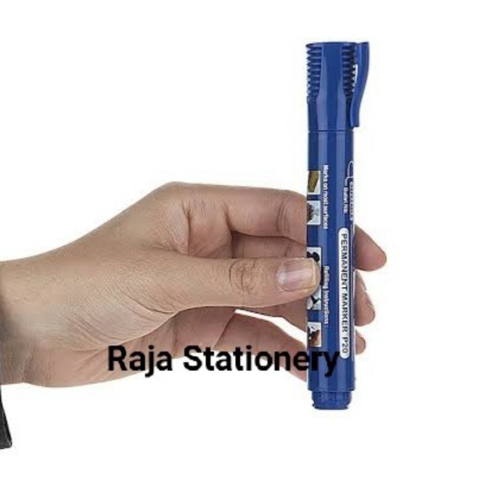 

alat tulis kantor atk Faber Castell Permanent Marker Refillable / Spidol Permanen Warna P20 - Merah