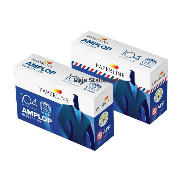 

alat tulis kantor atk Paperline Amplop Putih Polos 104 95x152mm - Putih Polos