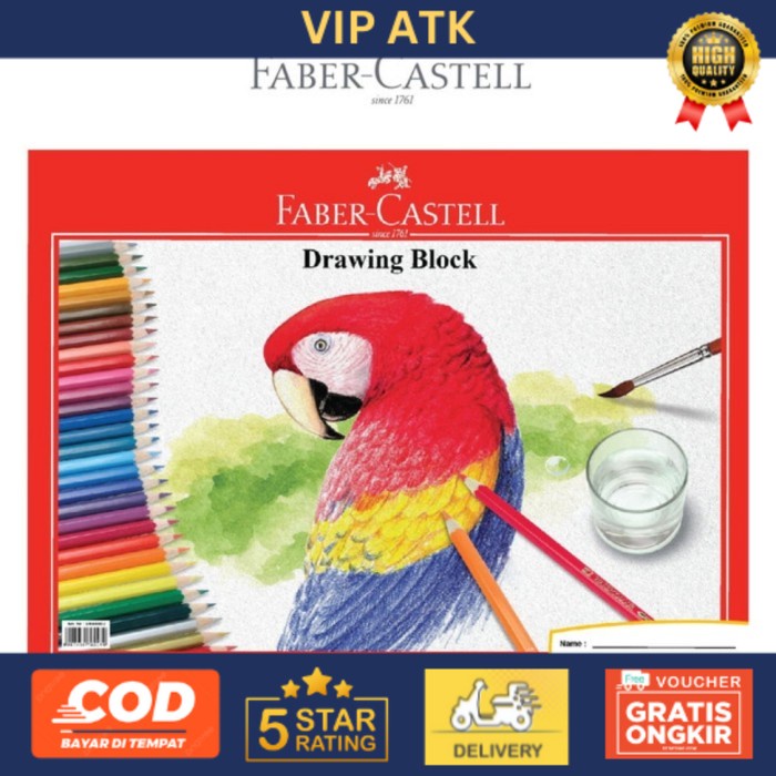 

Faber Castell Drawing Book Sketch Pad A4 / Buku Gambar & Sketsa A4 alat tulis kantor atk