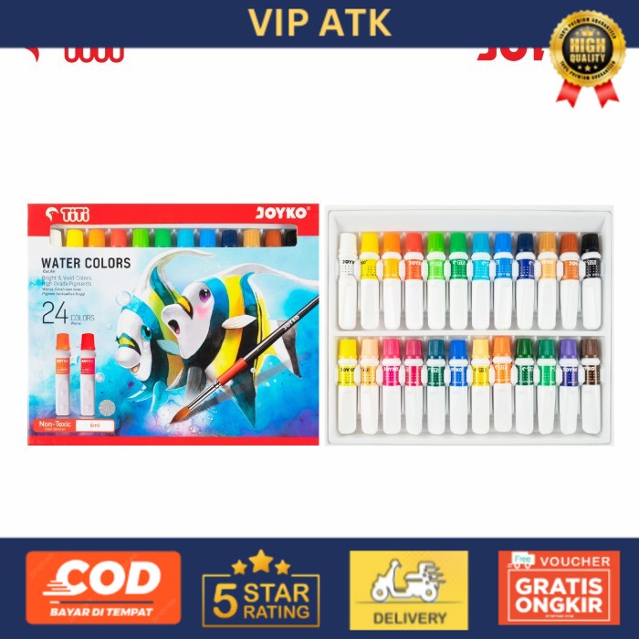 

TITI 24 Water Colors / Cat Air 24 Warna WC-6ML-24 alat tulis kantor atk