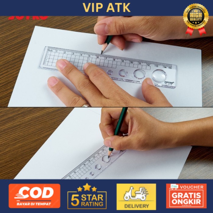 

Joyko Ruler 15cm Transparent / Penggaris RL-P15 alat tulis kantor atk