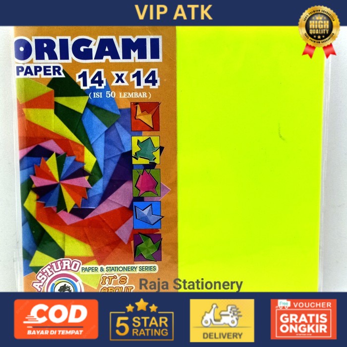 

Asturo Origami Paper 14x14 50pcs alat tulis kantor atk