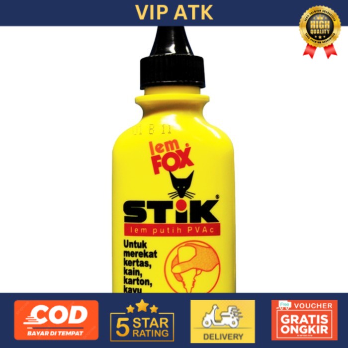 

Lem Fox Stick 60g Lem Putih PVAc alat tulis kantor atk