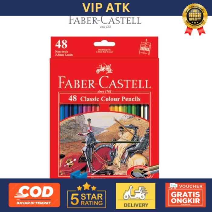 

Faber Castell 48 Classic Colour Pencils / Pensil Warna alat tulis kantor atk