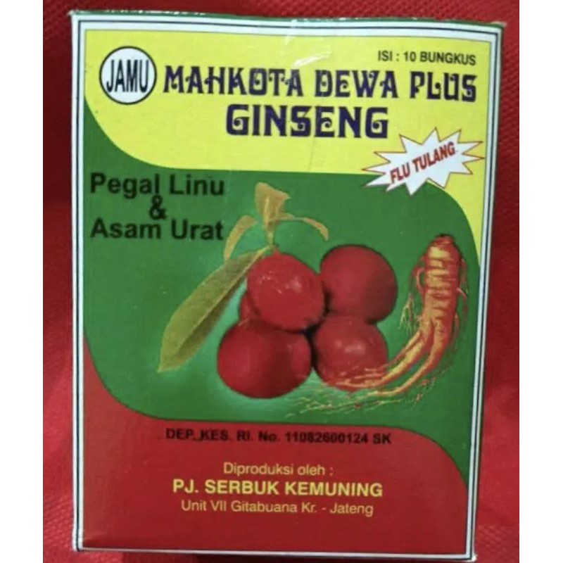 

mahkota dewa plus ginseng