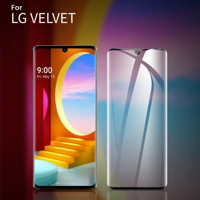 TEMPERED GLASS LG VELVET 5G FULL COVER