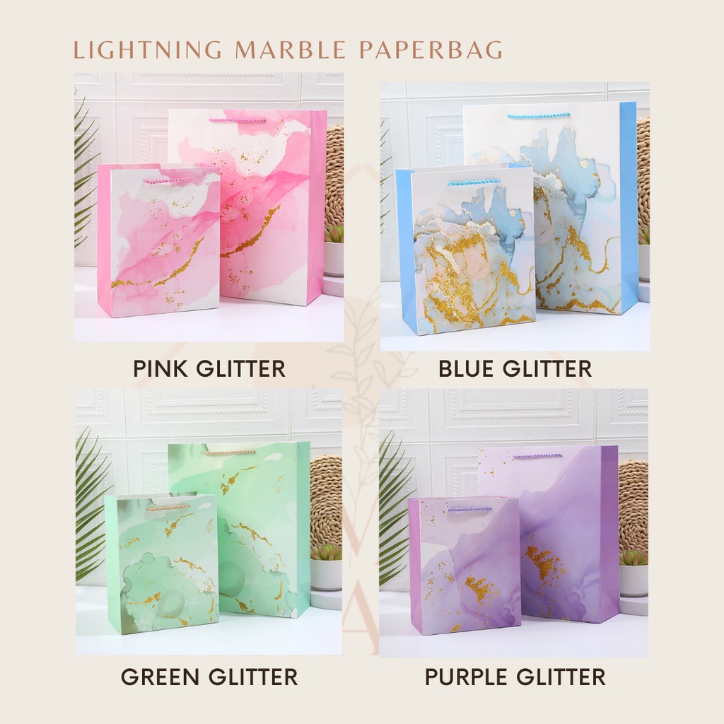 

RUMAH KRAVE - Cosmic Paperbag Marble Marmer Emas Gold