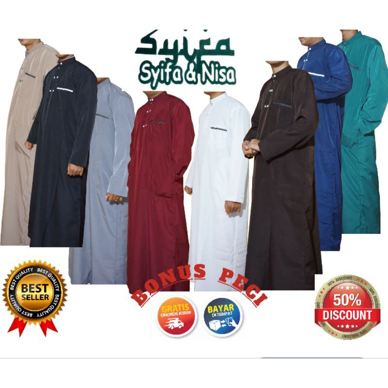 GROSIR 1KODI Gamis Jubah pria dewasa, TRIMOKIIS