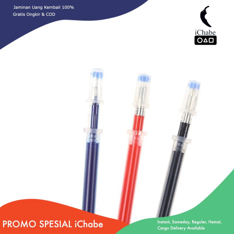

[Bisa COD] Isi Ulang Tinta Pulpen 0.5mm Refill Pen Gel Ink Bullet Tip Tinta Cair Biru Pena