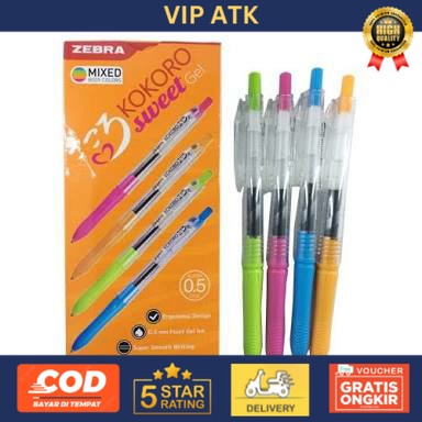 

Pen Zebra Kokoro Mirip Sarasa - Biru alat tulis kantor atk