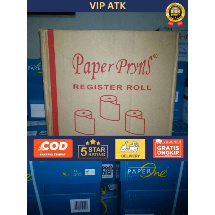 

Kertas Struk Kasir Paper Print 75x65 NCR 2 Play alat tulis kantor atk
