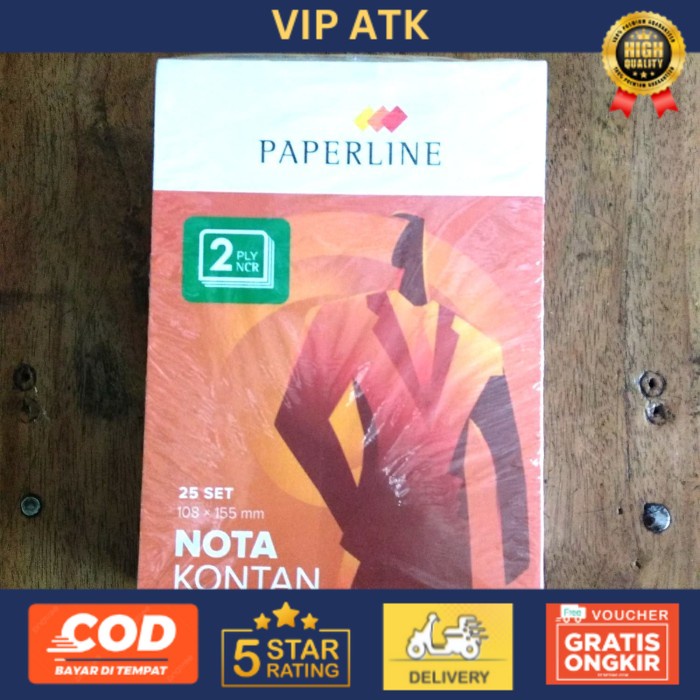 

Nota Kontan Paperline Kecil 2 PLY berukuran 108X155mm alat tulis kantor atk