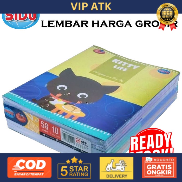Buku Tulis SiDu 58 Lembar Murah Grosir alat tulis kantor atk