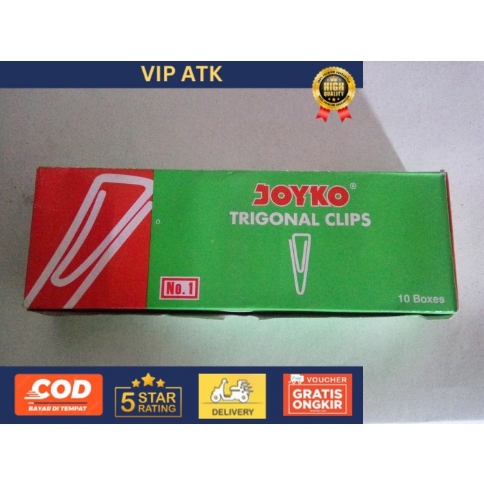 

Trigonal Clips Joyko No.1 alat tulis kantor atk