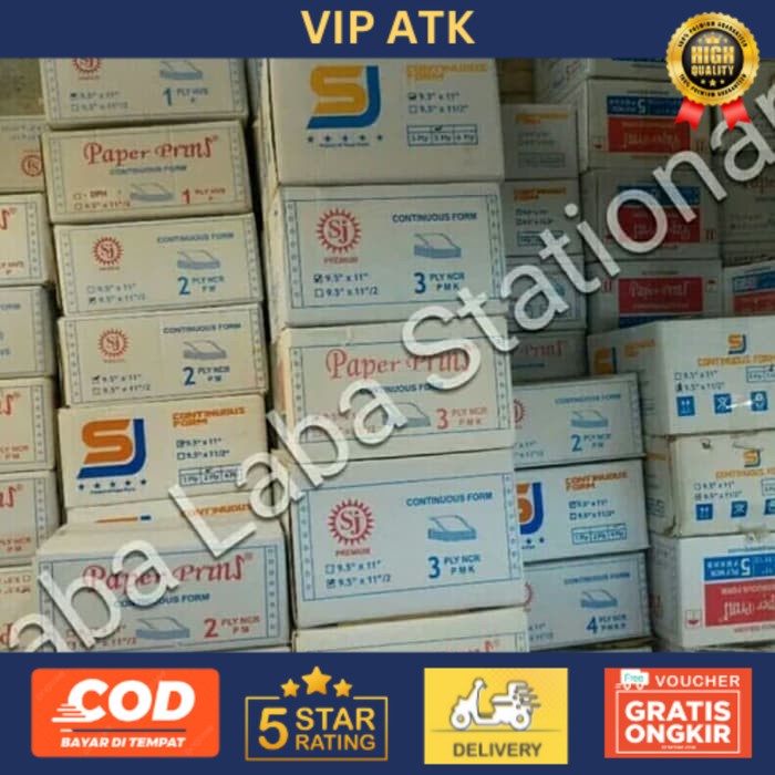 

Continuous Form Merk Paper Print 9.5x11 5 ply - Full alat tulis kantor atk
