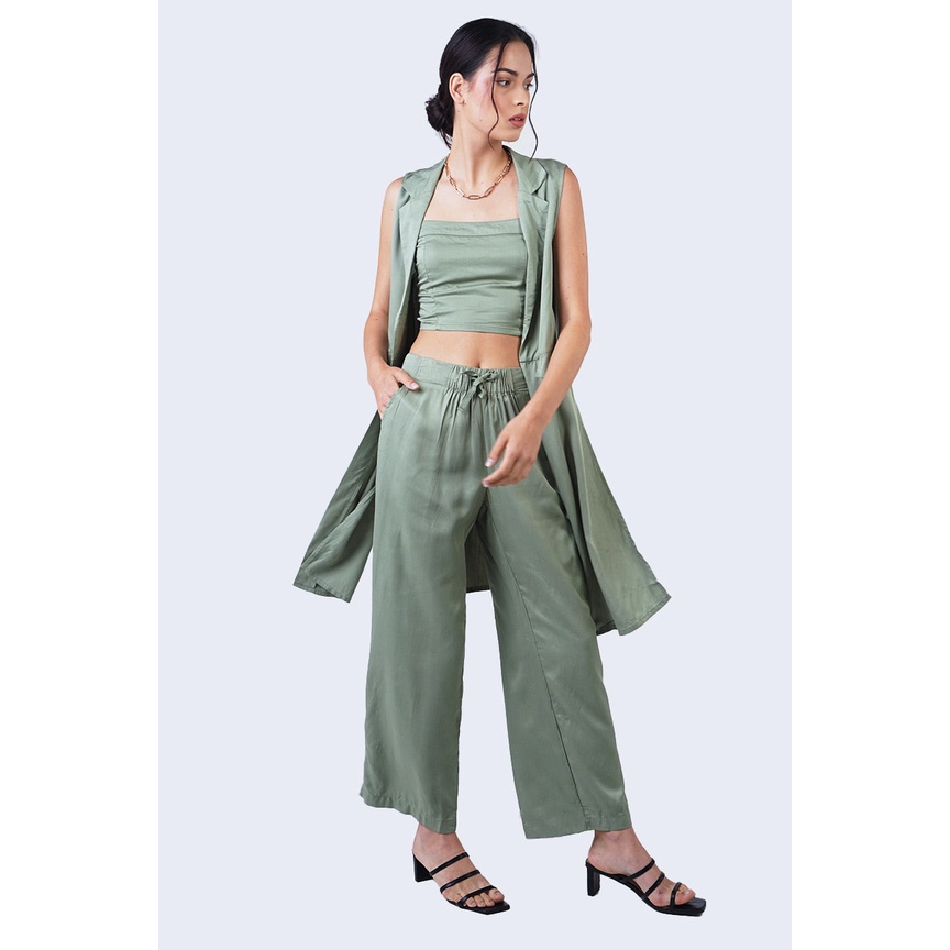 BodyTalk Vest Wanita Bonee Dusty Green Online 61028T9DE