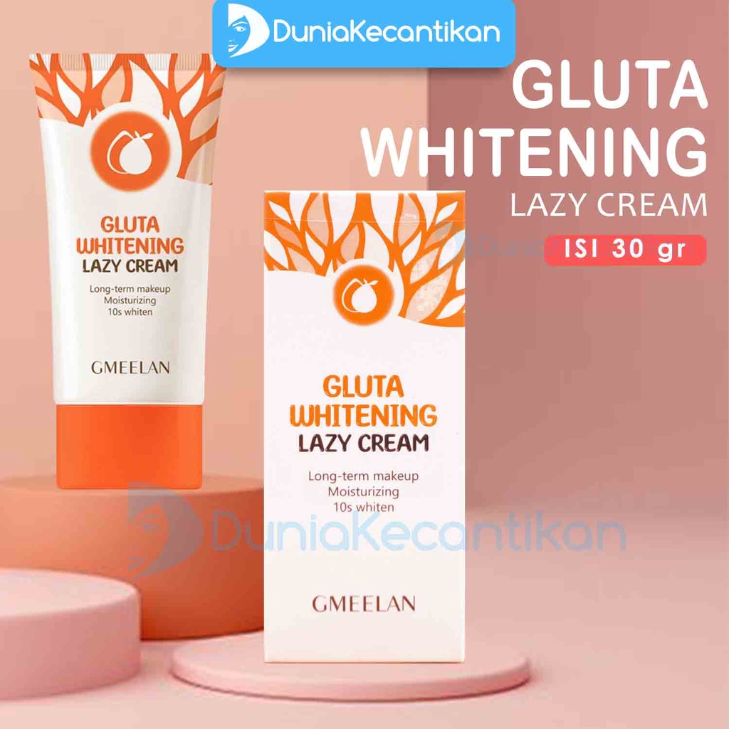 GMEELAN Gluta Whitening lazy Cream Pelembab Wajah Day Cream Krim Pemutih GaMeelan