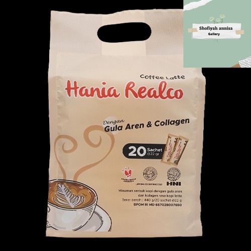 

HANIA REALCO LATTE HNI HPAI || ISI 20 SACHET