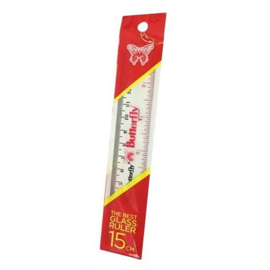 

Penggaris Butterfly 15 Cm / Mistar Plastik Kecil
