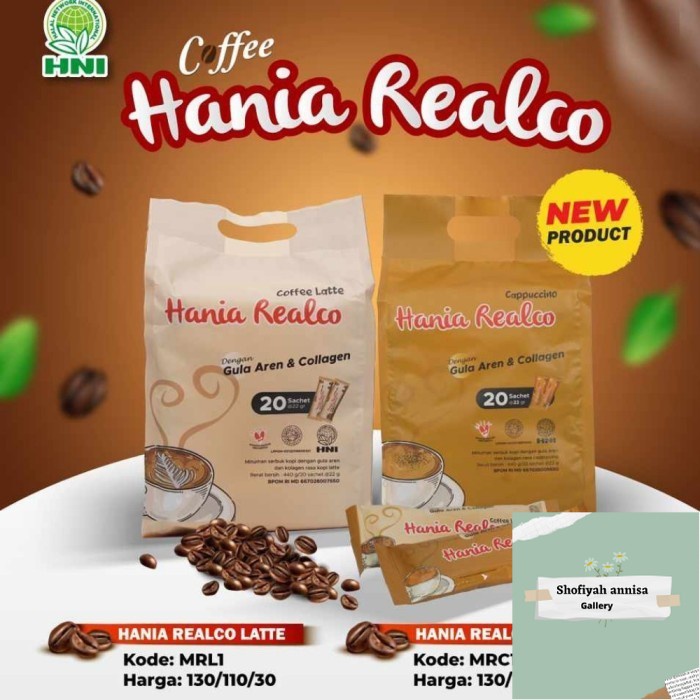 

Hania Realco Cappucino HNI HPAI || Kopi || isi 10 Sachet